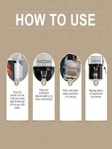 100ml Coffee Machine Descaler, Specialized Cleaning Agent For Coffee Machines To Remove Scale, Stains And Odors, Deep Cleaning For Home And Commercial Coffee Makers - Multicolor - View 5