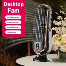 New Handheld USB Desktop Fan - Dual Blades, 5 Adjustable Speeds, 360° Rotation, Suitable For Home, Office, Travel And Camping - Multicolor - View 16