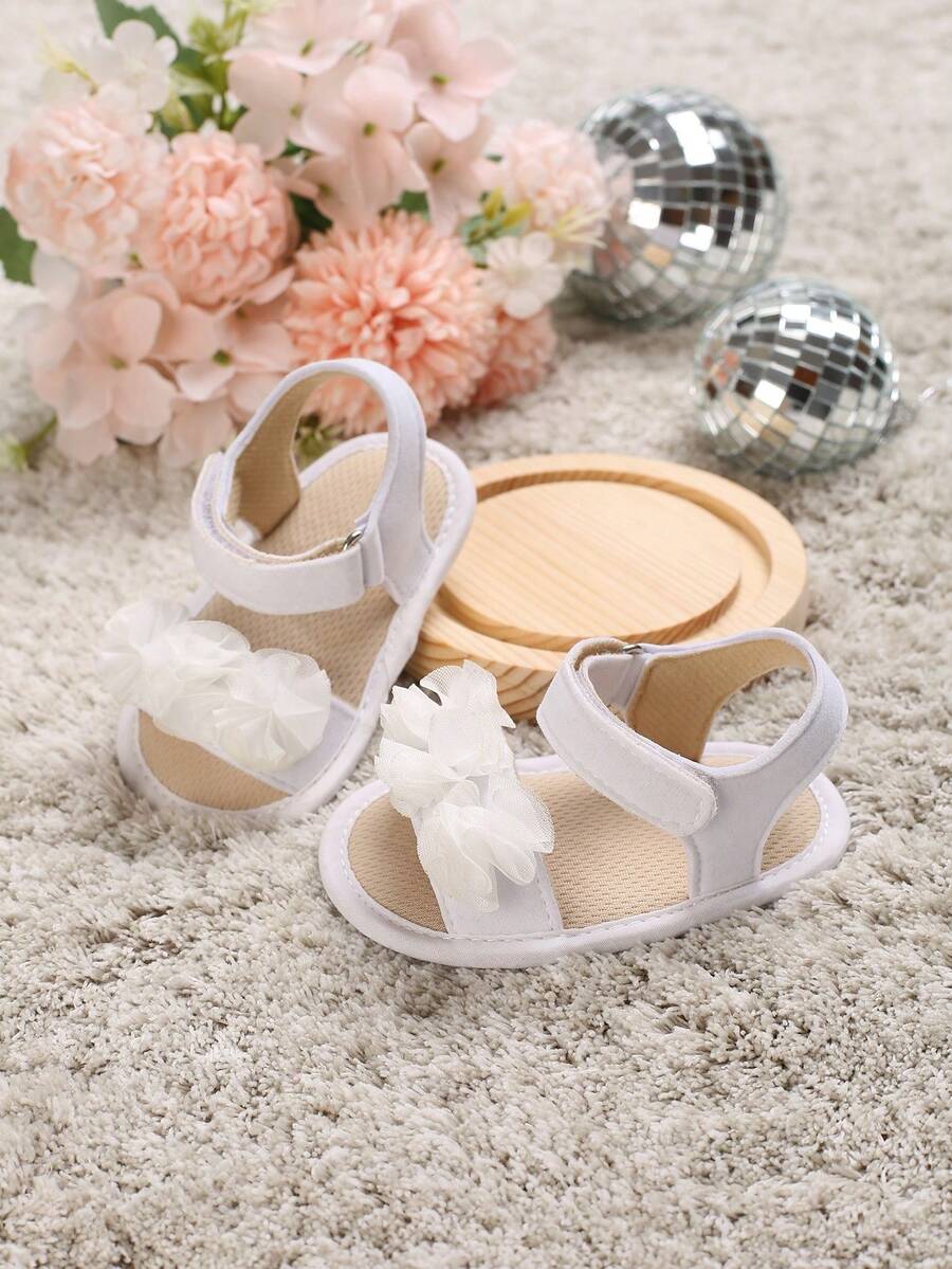 0RAN SHEARLING SANDALS BABY PINK