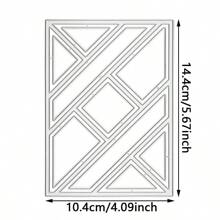 Steel Cutting Dies, Hollow Rectangular Frame Cutting Die Mold, For DIY Paper Craft, Greeting Cards, Embossing, Home Decor Projects