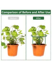 Plant Support Half Round Plant Support Rings, Support Half Round Indoor Plant Stands, Stackable Garden Flower Support Stakes For Tomatoes, Hydrangeas, Monstera, Peonies, Hydrangeas, Garden Flower Support Rings For Indoor Plants (Multiple Sizes Available)