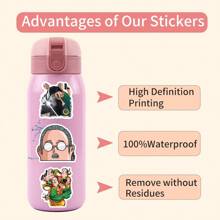 110pcs Sakamoto Days Manga Daily Life Cartoon Sticker Set, DIY Scrapbooking/Luggage/Phone Case Creative Decor, Cute Student Gift, Sticker Supplies