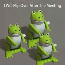 Wind-Up Flipping Frog Toy, Small Animal Decompression Casual Gadget Toy - Multicolor - View 3