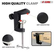 5 Core Microphone Stand Desk Boom Arm Shock Mount Pop Filter
