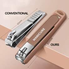 High Quality New Anti-Splash Nail Clipper, Hard Blade, With Nail Storage Box, Stylish Nail Cutter & Cuticle Nipper, Suitable For Whole Family
