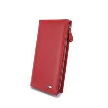 High Cow Leather Women Soft-Sided Wallets Women's Long Leather Money Clutch Portable Travel Passport Storage Purse With ID Window Simple Fashion Business Coin Purse Anniversary Valentine's Day Birthday Women Ladies Gift Business Top Layer Leather Women Wallet Card Holder Christmas Birthday Anniversary Gift - Multicolor - View 10