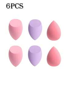 [12pcs Water-Absorbent Makeup Sponges] 12pcs Latex-Free, Water-Absorbent Polyurethane Makeup Sponges - Suitable For Liquid, Cream, And Powder Foundations - Available In Multiple Colors - Multicolor - View 16