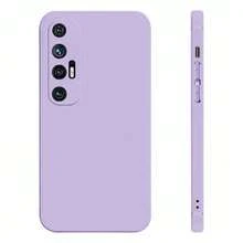 Liquid Silicone Shockproof Phone Case For Redmi Note, Poco And Mi - Púrpura malva - Ver 1