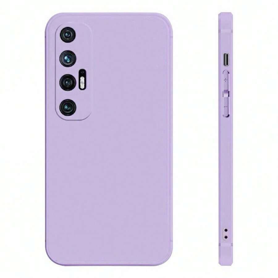 Liquid Silicone Shockproof Phone Case For Redmi Note, Poco And Mi - Púrpura malva - Ver 1