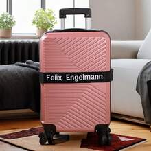 1pc Customized Embroidered Luggage Strap, Personalized Luggage Belt With Your Name/Text, Luggage Protector And Identifier, Suitable For Outdoor Travel,All-Purpose,Large Capacity,Versatile,Multifunction,Colorful,Cute,Adorable,Contracted,Funny,Kawaii,Y2K,Minimalist,Commuting,Business Casual,Basics,Custom,Personalized,Unique,Customized,Ideal Gifts For Him,Ideal Gifts For Her,Her,Family,Friends,Girlfriend,For Anniversaries,For Birthdays,For Holiday/ Vacation,For Outdoors/Outings/Travel/Hiking/Stadium/Sports/Climbing,For Business/Commute/Work/Office,Vacation,Vacation,School Supplies,Back To School,For Office,For School,For Classroom,For Teacher Gifts,For University,For Colleague,For Dorm Rooms,For Teacher,For Boys And Girls,For Teenagers,Junior High School Students,Middle School Students,High School Senior High School Students,College Students,University Students,Freshman,Sophomore,Underclassmen - Multicolor - View 7