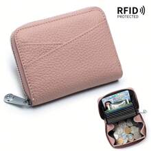 1pc Short Japanese Style Coin Purse, Solid Color Minimalist Accordion Card Wallet, Large Capacity Women Coin Pouch, Suitable For Girls, Ladies, Office Workers, Great For Work, Business Trip, Commuting, Travel