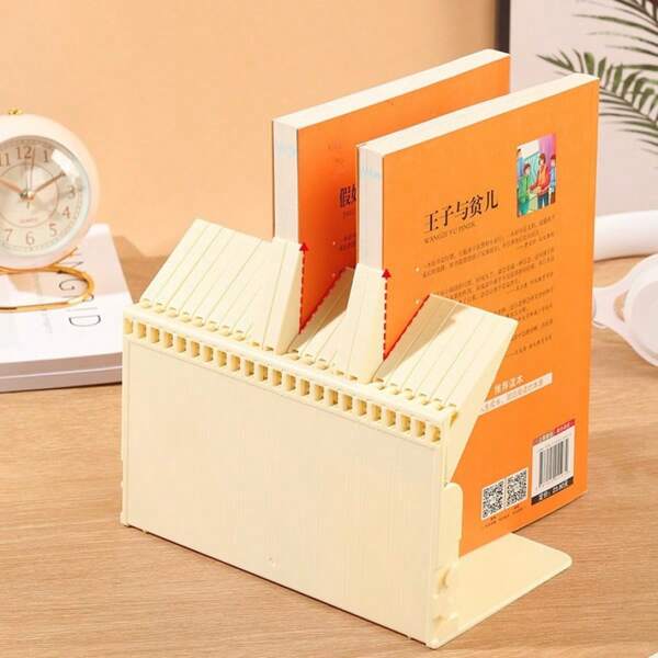 Desktop Book Stand, Plastic Book Holder Organizer Rack For Reading On Desk, School Supplies,Back To School