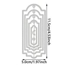Carbon Steel Metal Cutting Dies, Tag Cutting Template DIY Paper Card Craft Tool For Cutting Thin Materials, Greeting Card Craft Decoration, Embossing, Home Decor Projects