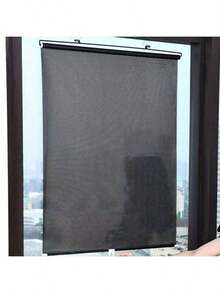 Easy Install Sunshade Curtain Set - Suitable For Doors, Windows And Car Windows | Heat And UV Protection | Classic Style Home Decor, Suitable For All Seasons (Suction Cups Included) Sunshade Curtain