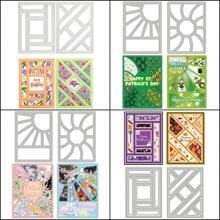 Steel Cutting Dies, Hollow Rectangular Frame Cutting Die Mold, For DIY Paper Craft, Greeting Cards, Embossing, Home Decor Projects