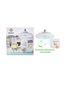 Rotatable LED Ceiling Fan Light For Home, E27 Screw Mouth, Three-Color Ceiling Fan Light For Living Room, Remote Control, 30W Bedroom Fan Light, - White - View 11