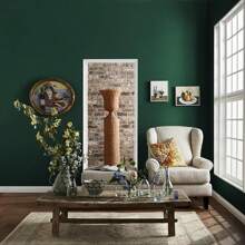 1 Roll Of Dark Green Matte Self Adhesive Wallpaper Solid Color Vinyl Peel And Stick Contact Paper For Covering Walls In Bedrooms Hotels Dormitories Also Suitable For Kitchen Cabinet Countertops It Can Be Used To Renovate Furniture A DIY Home Decoration Wall Sticker It Is Easy To Install And Removable 40CMX500/300/100CM Room Decor Wall Decor Bathroom Bathroom Decor Wall Paper Wallpapers