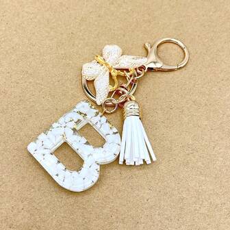 1 件英文字母和金箔蝴蝶组合时尚女孩汽车配件和包装饰背包学校汽车配件可爱哥特 Y2k