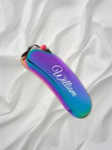 2 PIEZAS Funda/Estuche personalizado con letras para encendedor BIC, para regalo personalizado de padrinos de boda, Día del Padre, para hombres, novio, fumador de cigarros, cumpleaños J5