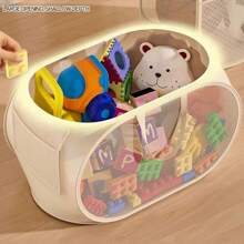 Children's Toys Storage Basket Storage Box Sub Block Plush Toy Large Capacity Household Multifunctional Laundry Basket Organizer
