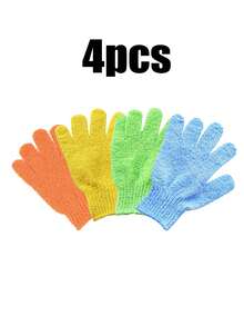 50-1 Pc, Bath Gloves For Shower Exfoliating,Exfoliating Gloves,Wash Gloves For Shower, Shower Exfoliating Gloves, 10 Colors Body Exfoliating Gloves With Hanging Loop, Scrub Exfoliating Gloves For Bath Face Spa Hand Sanitizer Deep Scrub Dead Skin Women Men Back To School - Multicolor - View 33