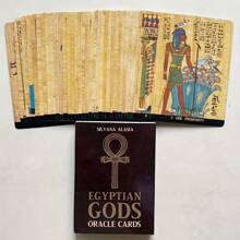 1 pièce - Cartes Oracle des Dieux Égyptiens : Jeu de divination Cartes tarot