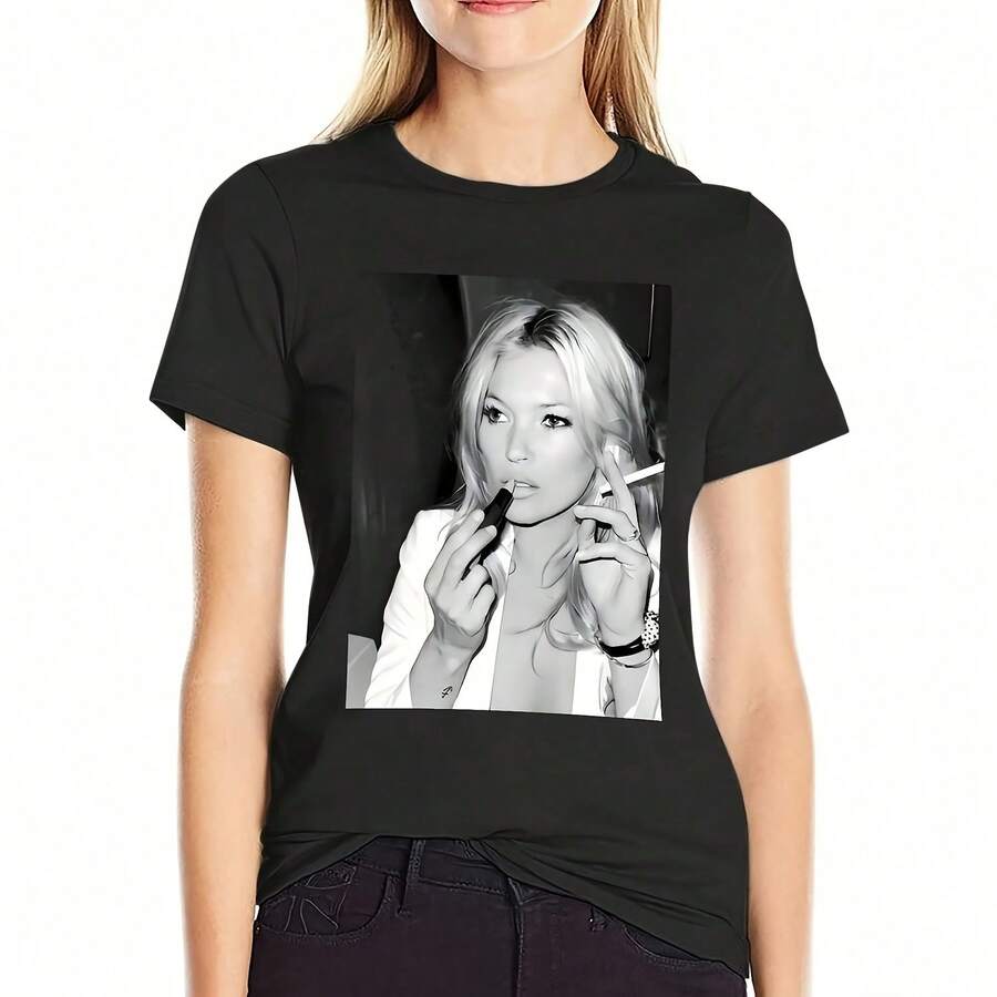 Oking Retro T T T-Shirt Anime Clothes Customs Your Own Vintage T Shirt Dress Wo - Black - View 1
