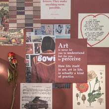 Twenty Fanatical Symphony Cards, Retro Magazine-Style Background Decorative Wall Stickers, INS-Style Postcards, DIY Message Cards, With Dot Stickers As A Bonus. School Supplies, Back To School - D-oil Painting Traces - View 2