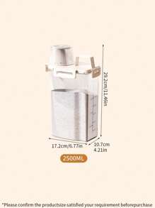 1 szt. / 2 szt. Pojemnik na karmę dla zwierząt, słoik do przechowywania karmy dla kotów, 3000 ml / 2500 ml / 1750 ml pojemnik do przechowywania karmy dla kotów lub psów, szczelna i odporna na wilgoć pokrywa z wagą, wygodny do dostarczania karmy dla zwierząt w razie potrzeby, głównym celem jest zapobieganie wilgoci karmy dla kotów/psów i powstrzymywanie zwierząt przed kradzieżą karmy, ułatwiające przechowywanie karmy dla zwierząt. Domowe pudełko do sortowania i przechowywania karmy dla zwierząt