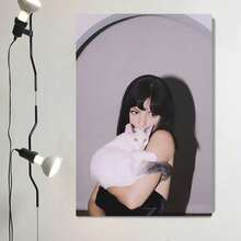 1 幅《玛丽亚的 4》墙壁艺术海报客厅酒吧咖啡厅卧室办公室家居装饰帆布画可选画框 - 彩色 - 查看 1