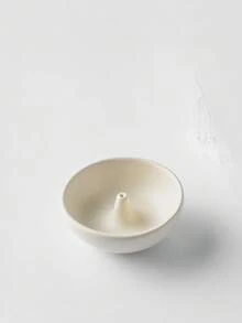 Modern Minimalist Japanese Style Ceramic Round Incense Holder, Creative Home Use Incense Base Incense Plate Incense Stick Holder