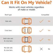 Basics Rooftop Cargo Carrier Bag Black 424.8 Litres 15 Cu. Ft. - Black - View 6