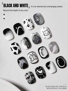 50ml Large Capacity Refill Black Nail Polish Nails - Black - View 5