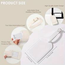 Personalised Custom Name Luggage Tag Suitcase Identifier Label Baggage Boarding Tags Travel Accessories Gift For Her - Multicolor - View 3