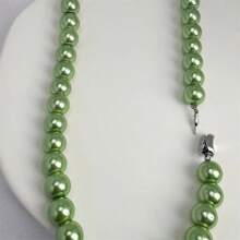 1/2 Pieces Of Peacock Green Freshwater Pearl Necklace - The Perfect Gift For Girlfriends, Wives, Mothers And Friends - Perfect For Parties, Banquets And Business Events, Shiny, Natural,Mother's Day