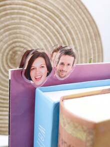 LICVIC Custom Acrylic Photo Clips,DIY Creative Clips,Personalized Picture Unique Clips,Birthday Gifts,Customized Fixed Clip Cartoon Decorations,Customizable Friends,Couples,Pet Photo Clips,Note Files And Other Unique Clips,Valentine Day Decor,Ornamental Fashionable,Unique Gifts,School,Home,Office,Graphic Print,Christmas Gift Supplies - Style a - View 4