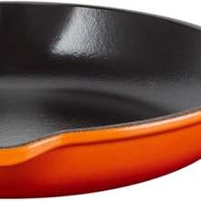 Signature Enamelled Cast Iron Skillet Frying Pan With Helper Handle And Two Pouring Lips, 23 Cm, Volcanic, 20182230900422 - Nectar - View 2