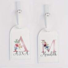 Personalised Custom Name Luggage Tag Suitcase Identifier Label Baggage Boarding Tags Travel Accessories Gift For Her - Multicolor - View 9