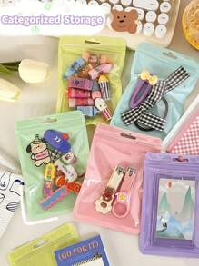 30 Peças/Pacote Envelopes Coloridos À Prova D'água para Porta-Cartões, Sacos Protetores Embalagens Lacradas para Joias, Pequenos Itens, Coleção de Presentes, Volta às Aulas