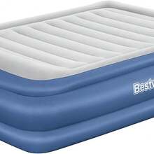Bestway Tritech Queen Airbed | Air Mattress With Built-In AC Pump, Fast Inflation, Raised Height Queen - 1 - View 1