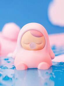 1pc Random Style Cute Cartoon Character Bean-Shaped PVC Figurine Blind Box/Bag, Collectible Gift For Figurine Collectors, Perfect For Room Decor