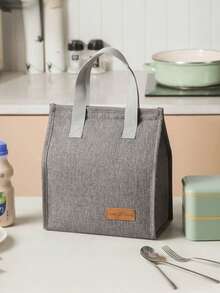 1pc Insulated Lunch Bag For Women/Men, Minimalist Vertical Reusable Lunch Box For Office Work School Picnic Beach, Leakproof Freezer Cooler Bag For Teens/Adults For Teens And Workers In School, Classroom, Canteen, Back To School - Multicolor - View 10