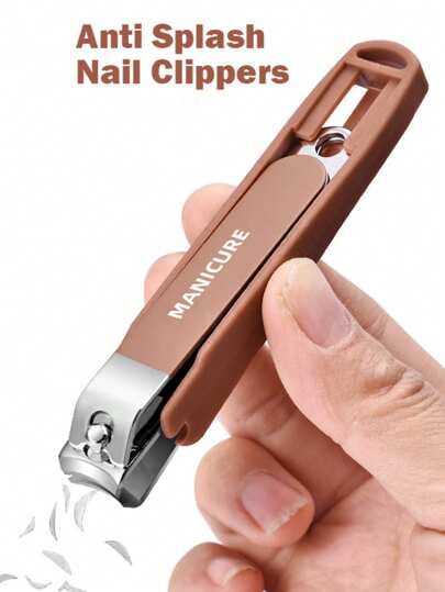 High Quality New Anti-Splash Nail Clipper, Hard Blade, With Nail Storage Box, Stylish Nail Cutter & Cuticle Nipper, Suitable For Whole Family