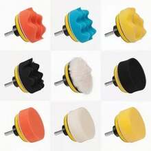 Kit De 35 Borlas Y Esponjas De Pulido 3 Pulgadas Para Taladro Piezas Multicolor  Ideal Para Diferentes Superficies Limpieza Brillo Sellado y Esmalte De Precisión En Múltiples Superficies Automóviles Camiones Vidrio Piedra Cerámica - Multicolor - Ver 3