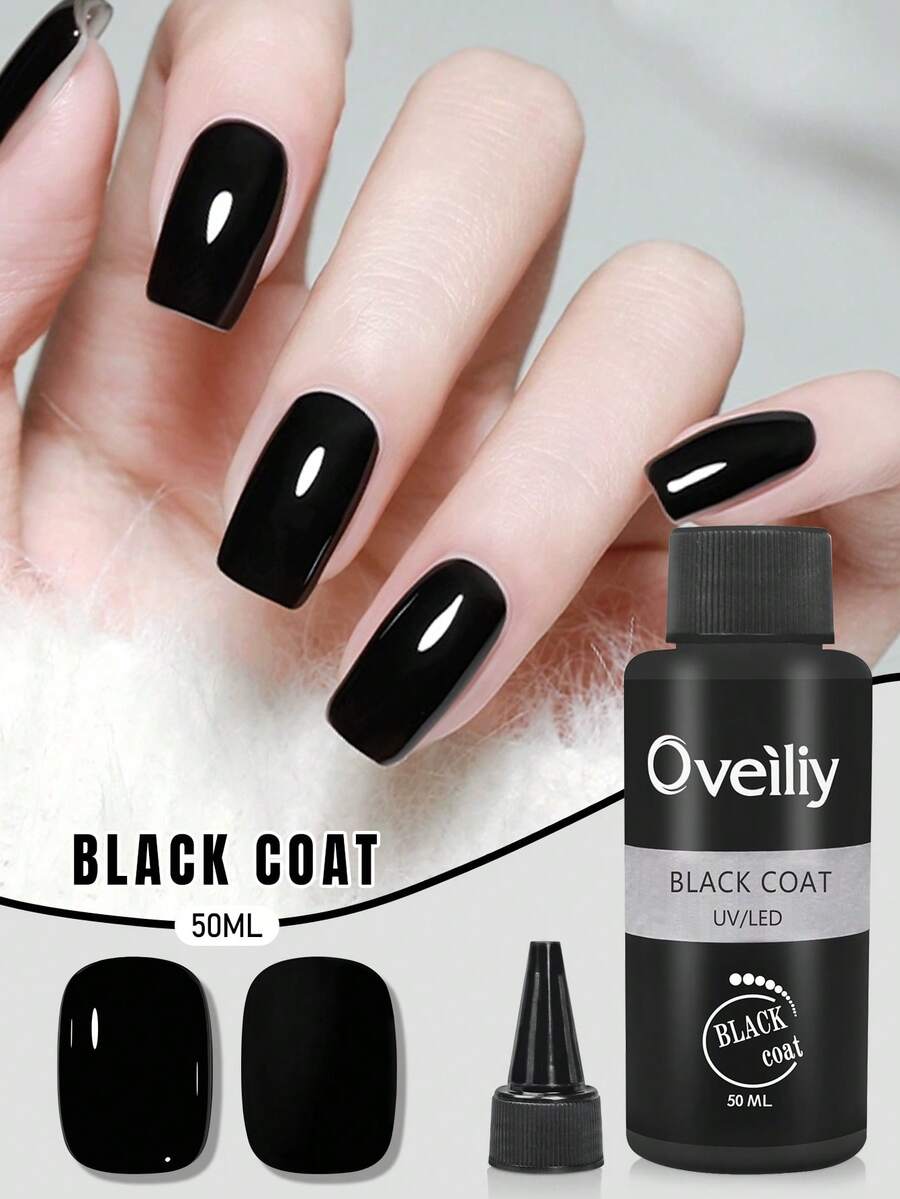 50ml Large Capacity Refill Black Nail Polish Nails - Black - View 1