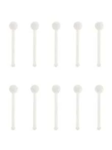 10pcs Clear Nose Studs Kit With Straight Bar, L-Shaped Bar And Curved Bar, Women's Daily Wearable Nose Jewelry - Transparent Nose Pin - View 20