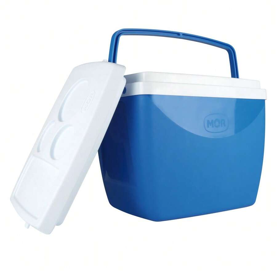 Mor 34 Liters Cooler Thermal Box 50 Cans Reinforced Cup Holder Handle