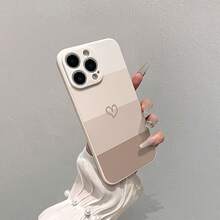 TPU Shockproof Full Protective Case, Featuring An Ancient White Heart Design, Specifically Made For Apple  Models 6/7/8/X/Xs/Xr/Xs Max/11/12/13/14/15/16 Pro Max.Suitable For  17 Air - trắng - Xem 4