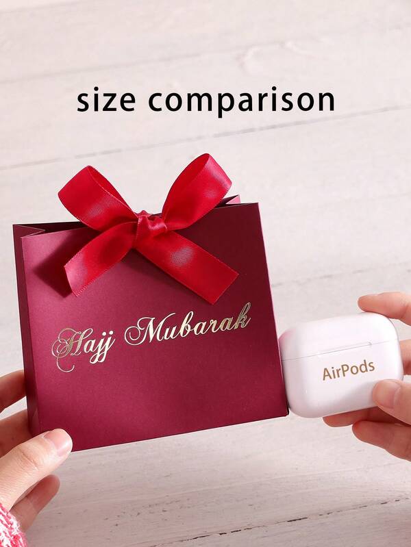 10 Pack Hajj Mubarak Süßigkeiten Geschenkboxen - elegante kleine Geschenkboxen mit Goldfolie "Hajj Mubarak" - schwarze Papiergeschenkboxen mit gold und schwarzem Band - perfekt für Pralinen, kleine Geschenke und Partyfavors - ideal für Hajj und Umrah Feiern, Geburtstage, Brautpartys, Hochzeiten