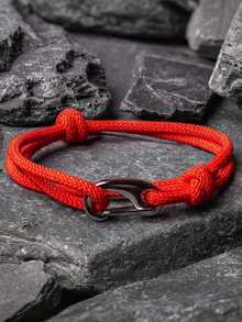 1pc/2pcs Adjustable Creative Rope Bracelet, Suitable Gift For Family, Friends And Partners - 1pc Milanese Rope Shrimp Buckle - View 5